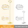 Urban Deco 16PK Table Number Holders 12 Inches Place Card Holder Metal Table Card Holders Picture Holders for Tables, Card Holder Stand for Wedding Dcor Gold Sign Holder view 4