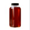 (10) 12oz Empty Clear PET Plastic Juice Bottles with Black Caps - Reusable Clear Bulk Beverage Containers with Tamper Evident Lids - Ideal for Juices, Smoothie, Milk, and Meal Prep Juice Containers view 1