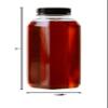 (10) 12oz Empty Clear PET Plastic Juice Bottles with Black Caps - Reusable Clear Bulk Beverage Containers with Tamper Evident Lids - Ideal for Juices, Smoothie, Milk, and Meal Prep Juice Containers view 2
