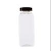 (10) 12oz Empty Clear PET Plastic Juice Bottles with Black Caps - Reusable Clear Bulk Beverage Containers with Tamper Evident Lids - Ideal for Juices, Smoothie, Milk, and Meal Prep Juice Containers view 3