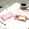 LJY 12 Pieces Rectangular Empty Mini Clear Plastic Organizer Storage Box Containers with Hinged Lids (5.3 x 3.1 x 1.2 inch, Pink) view 4