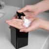 15 oz Hand Soap Dispenser, Plastic Pump Bottles, Refillable Empty Lotion Dispenser Liquid Container for Bathroom Kitchen College Dorm, 2 Pack Black view 3