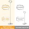 Urban Deco 16PK Table Number Holders 12 Inches Place Card Holder Metal Table Card Holders, Picture Holders For Tables, Card Holder Stand For Wedding Dcor - Silver Sign Holder view 4