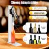 Wine Bottle Corking Machine, Stainless Steel Manual Pressure Corker Cork Wine Bottle Corking Inserting Stopper Tool with 2 Pom Heads for 200ml/375ml/500ml/750ml view 2