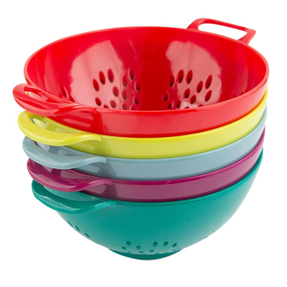 Hemoton 5pcs Kitchen Drain Basket Fruit Vegetable Strainers for Easy Washing Storage Multi-functional Kitchen Baskets for Home Restaurant Use