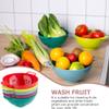Hemoton 5pcs Kitchen Drain Basket Fruit Vegetable Strainers for Easy Washing Storage Multi-functional Kitchen Baskets for Home Restaurant Use view 2