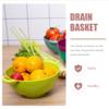 Hemoton 5pcs Kitchen Drain Basket Fruit Vegetable Strainers for Easy Washing Storage Multi-functional Kitchen Baskets for Home Restaurant Use view 3