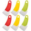 Hemoton 6pcs Pan Scrapers Non-Melting Oil Kitchen for Pots and Convenient Soft Scraper Mixed Colors for Easy Cleaning and Storage view 1