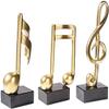 3pcs Music Note Figurines Music Note Statue Decorative Musical Ornament for Living Room Piano Table Centerpieces view 1