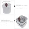 1 Set Tea Bucket Plastic Tea Dregs Buckets Tea Leaf Strainer Tea Residue Storage Holders Office Tea Residue Filter Tea Leaf Container Portable Tea Leaf Holder Garbage Can Trash Can view 3