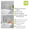 WENKO Easy Squeeze Dish Soap Dispenser for Kitchen Sink, Squeeze Bottle for Washing Up Liquid and Hand Soap, Round refillable Plastic Bottles, Easy to Fill and to use, 8.5 oz, Light Green view 3