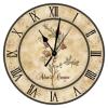 Raspberry Rustic Round Wall Clock Battery Operated Hanging Wall Clocks French Raspberry Clock Vintage Country Style for Kitchen Bedroom Office Round Fruit Clock 10Inch Birthday Housewarming Gift view 1