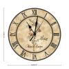 Raspberry Rustic Round Wall Clock Battery Operated Hanging Wall Clocks French Raspberry Clock Vintage Country Style for Kitchen Bedroom Office Round Fruit Clock 10Inch Birthday Housewarming Gift view 2