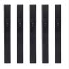 Ateret Judaica 5 Pack Aluminum Mezuzah Case| Fit up to 5" / 12cm Mezuzah Scroll | Easy Peel and Stick (Scroll Not Included) | Waterproof Case Protection (Black) view 1