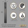 Ateret Judaica 5 Pack Aluminum Mezuzah Case| Fit up to 5" / 12cm Mezuzah Scroll | Easy Peel and Stick (Scroll Not Included) | Waterproof Case Protection (Black) view 3