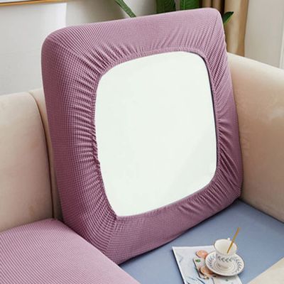 VEAIA Couch Cushion Cover Replacement Sectional Sofa Cushion Covers Velvet Stretch Sofa Seat Slipcover Protector Beige/Blue/Grey for Pets and Kids (Color : O, Size : C (135-165cm))