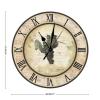 Grape Wine Cellar Art Clock French Vintage Grape Wooden Wall Clocks Non Ticking Operated Wall Clock 12Inch Round Wall Clock Vintage Retro for Home Office School Birthday Housewarming Gift view 2
