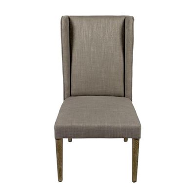 Moti Wilcox Side Chair Upholstered in Gray Fabric