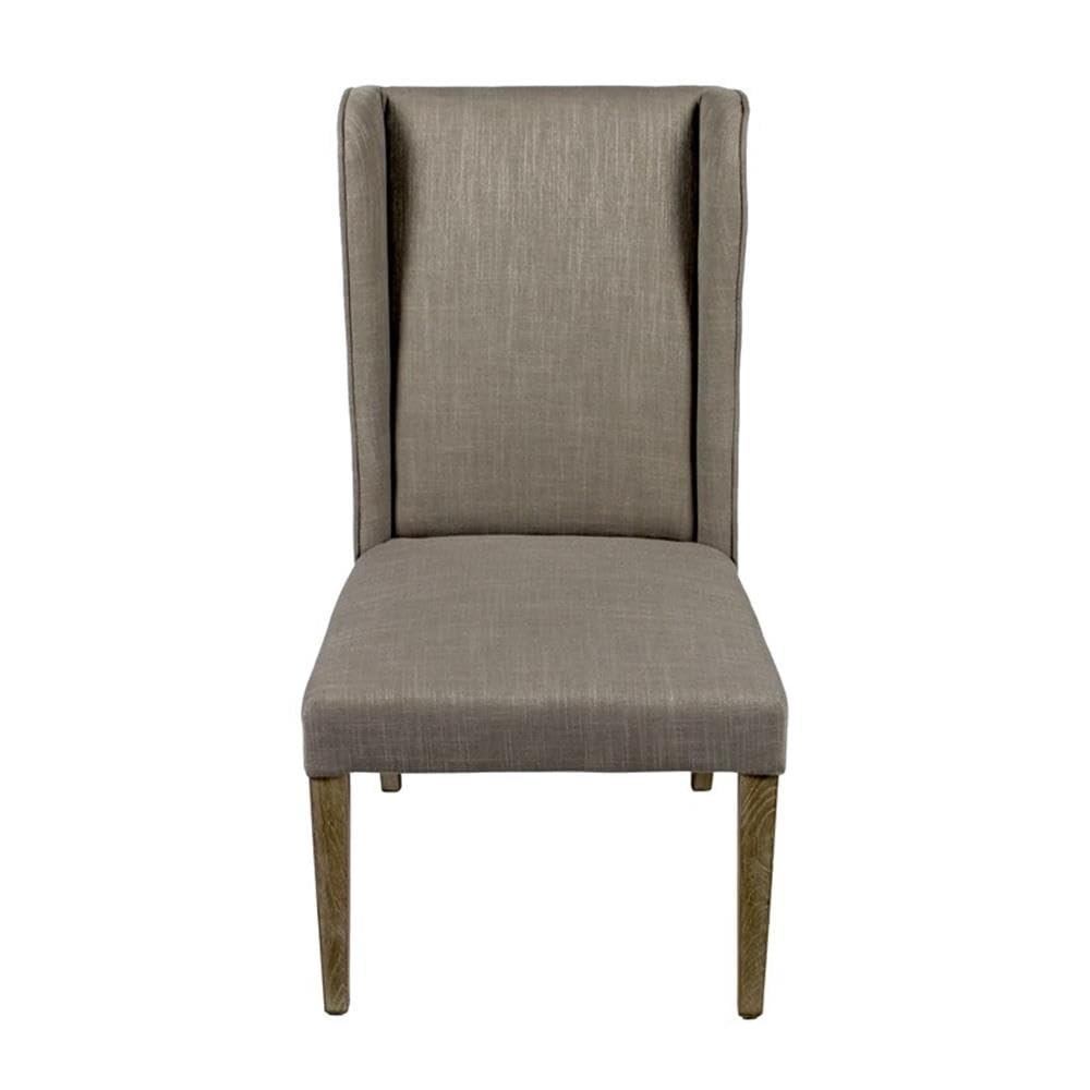 Moti Wilcox Side Chair Upholstered in Gray Fabric
