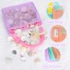 Tagitary Beach Toy Mesh Beach Bag Kids Shell Collecting Bag Beach Sand Toy Shells Beach Toys Swimming Accessories for Boys and Girls(Only Bags,A Set of 3) view 3
