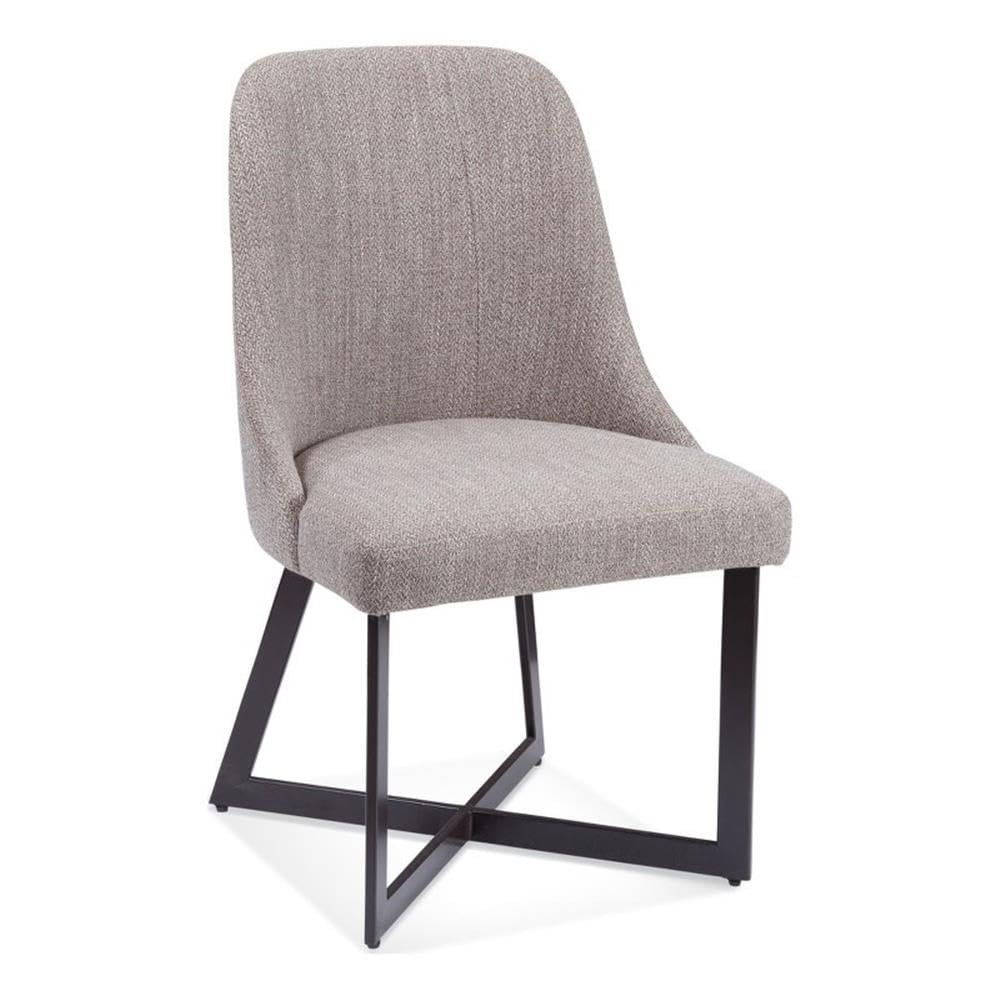 Bassett Mirror Company Trucco Dining Chair in Black Metal