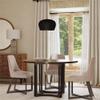 Bassett Mirror Company Trucco Dining Chair in Black Metal view 2