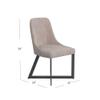 Bassett Mirror Company Trucco Dining Chair in Black Metal view 3