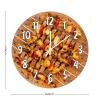 Barbecue BBQ Steak Hanging Wall Clock Non Ticking Operated Wall Clocks Food Kitchen Decor Wall Clocks for Kitchen Bedroom Office Restaurant Wall Decor 10Inch Round Clock Birthday Housewarming Gift view 2