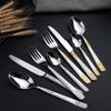 Flatware Cutlery Silverware Set 16 Pieces, Twee Stainless Steel Utensils Set for Home Kitchen Restaurant Hotel, Tableware Set Service for 4, Include Knife/Fork/Spoon, Reusable view 2