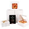 qiqee Bakery Box with Window 100packs 6x6x3 White Cookie Boxes Pastry Box for Wedding Favor Birthday  Party view 1