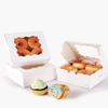 qiqee Bakery Box with Window 100packs 6x6x3 White Cookie Boxes Pastry Box for Wedding Favor Birthday  Party view 4