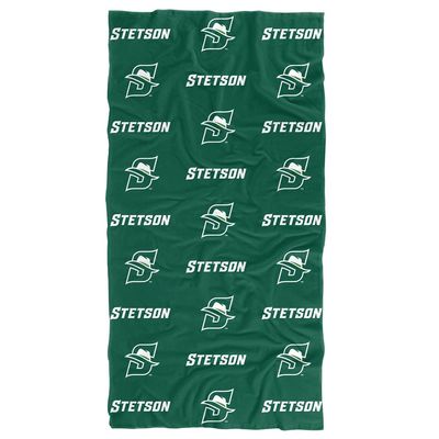 LOGOVISION Stetson University Beach Towel/Bath Towel, 30"x60" Logo Pattern