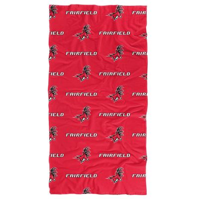 LOGOVISION Fairfield University Beach Towel/Bath Towel, 30"x60" Logo Pattern