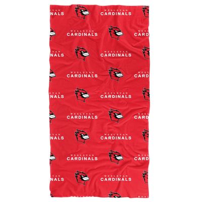 LOGOVISION Wesleyan University Beach Towel/Bath Towel, 30"x60" Logo Pattern
