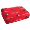 LOGOVISION Wesleyan University Beach Towel/Bath Towel, 30"x60" Logo Pattern view 3