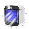 SMSOM Portable Air Conditioner, Mini Desktop Air Cooler, Desktop Table Cooling Fan, USB Powered Small Evaporative Cooler for Home, Dorm, Camping, Office view 2