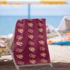 LOGOVISION Bethune-Cookman University Beach Towel/Bath Towel, 30"x60" Logo Pattern view 2