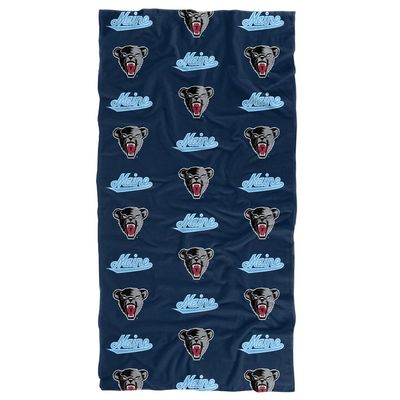 LOGOVISION University of Maine Beach Towel/Bath Towel, 30"x60" Logo Pattern