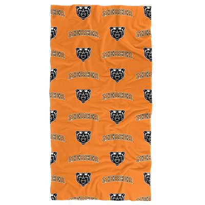 LOGOVISION Mercer University Beach Towel/Bath Towel, 30"x60" Logo Pattern