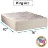DS Solutions USA Beverly Hills Pillowtop Firm Foam Encased King Mattress Only with Mattress Protector Included - Sleep System Support, Longlasting, Orthopedic view 2