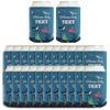 Baby Announcement Decor Welcome Baby With Custom Text Ocean Friends 24-Pack Personalized Can Drink Thermocoolers Party Pack view 1