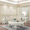 Acme Adara Rectangular Wooden Frame Mirror in Antique White view 2