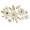 Touch of Class Blooming Assemblage Dimensional Metal Floral Wall Art Sculpture Ivory/Gold 39 in wide x 3.5 in deep x 27 in high view 1