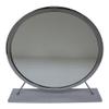 Acme Adao Vanity Mirror & Stool in Faux Fur Mirror White & Chrome Finish view 3