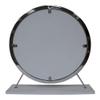 Acme Adao Vanity Mirror & Stool in Faux Fur Mirror White & Chrome Finish view 4