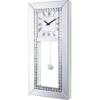 Acme Lotus Wall Clock in Mirrored & Faux Crystal Diamonds view 1