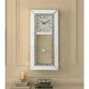 Acme Lotus Wall Clock in Mirrored & Faux Crystal Diamonds view 4