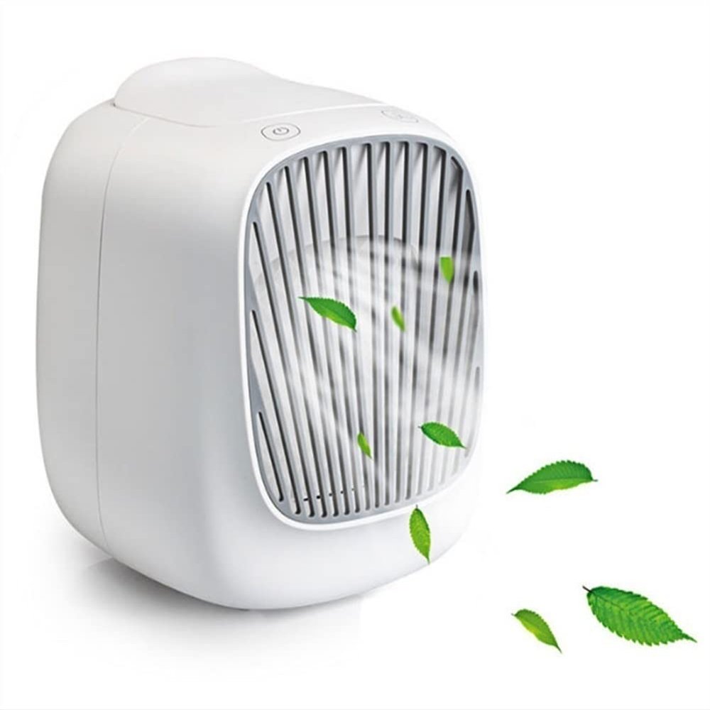 SMSOM Portable Air Conditioner, Personal Mini Air Conditioner Fan, Quiet Desktop Cooler Humidifier for Room/Office/Camping