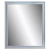 Acme Gaines Rectangle Wooden Frame Mirror in Gray High Gloss view 1