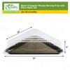 [10 Pack] Black Triangular Plastic Serving Tray with Clear Dome Lid 16x16x4 - Triangle Black Catering Tray Serving Platter Stackable - Dessert Carrier Great for Catering, Restaurants, Delivery, to Go view 3